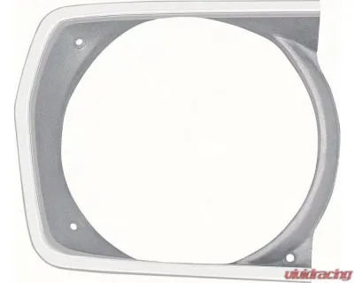 AMD Argent Silver RH Headlamp Bezel Plymouth Duster | Scamp | Valiant A-Body 1970-1972 - K-3443222