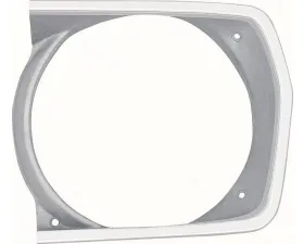 AMD Argent Silver LH Headlamp Bezel Plymouth Duster | Scamp | Valiant A-Body 1970-1972