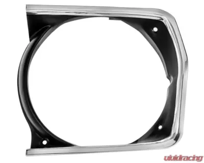 AMD Black LH Headlamp Bezel Plymouth Duster | Scamp | Valiant A-Body 1970-1972 - K-3573719
