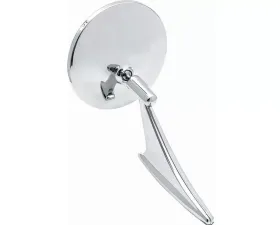 AMD Outside Door Mirror Round w/ Ribbed Base Sold Each Chevrolet | Pontiac 1963-1972