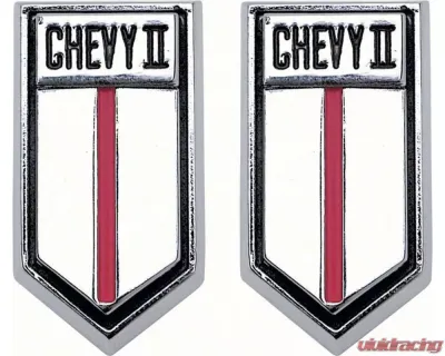 AMD Chevy II LH | RH Door Panel Emblem - Pair Chevrolet Chevy II 1966-1967 - K-4539568