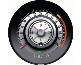 AMD 5000 Redline Tic-Toc Tachometer Chevrolet Camaro 1968