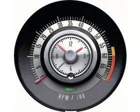 AMD 6000 Redline Tic-Toc Tachometer Chevrolet Camaro 1968