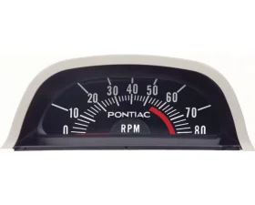 AMD 5500 Redline Hood Tachometer (6 Cylinder Point Ignition) Pontiac Firebird 1968