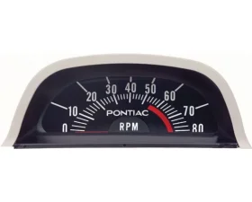 AMD 5500 Redline Hood Tachometer (V8 Point Ignition) Pontiac Firebird 1968