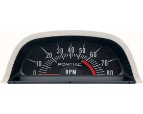 AMD 5500 Redline Hood Tachometer (V8 Point Ignition) Pontiac Firebird 1969