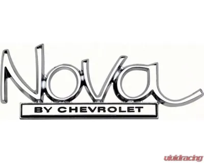 AMD "Nova BY CHEVROLET" Trunk Emblem Chevrolet Chevy II | Nova 1968-1972 - K-8728940