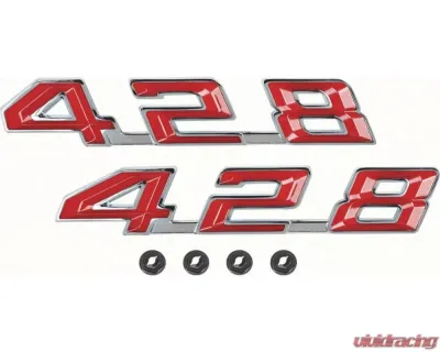 AMD "428" Hood Emblems - Pair Pontiac Firebird 1967-1969 - K-F1250
