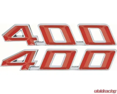 AMD "400" Hood Emblems - Pair Pontiac Firebird 1967-1969 - K-F1251