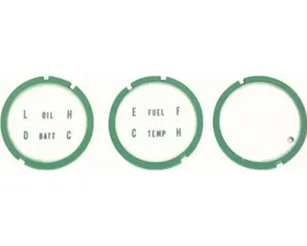 AMD Center Console Gauge Lenses - 3 Piece Set Chevrolet | Pontiac 1967