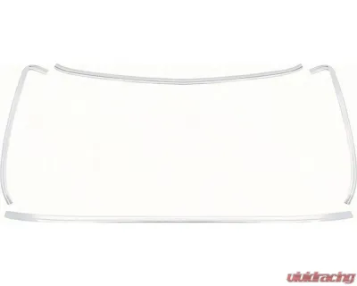 AMD Polished Aluminum Back Glass Molding Set Chevrolet | Pontiac 1975-1981 - K-K139