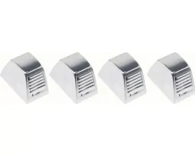 AMD Chrome Temperature Control Knobs - 4 Piece Set Chevrolet | Pontiac 1964-1981