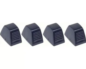 AMD Black Temperature Control Knobs - 4 Piece Set Chevrolet | Pontiac 1964-1981