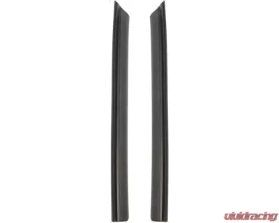 AMD Quarter Window Vertical Weatherstrips w/ Steel Spline - Pair Chevrolet Chevy II 1966-1967 - K-K447