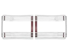 AMD Tail Lamp Bezels w/ Red Inners - Pair Plymouth GTX | Satellite 1967