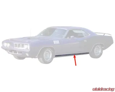 AMD Rocker Panel Moldings Plymouth Barracuda 1971-1972 - K-MN1452