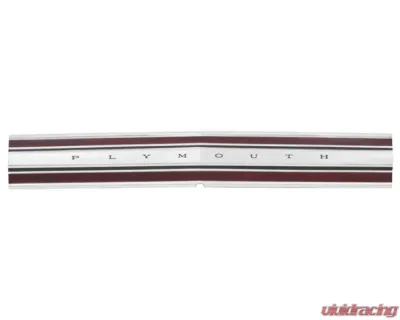 AMD "PLYMOUTH" Trunk Trim Finish Panel Plymouth Road Runner 1968 - K-MN1462