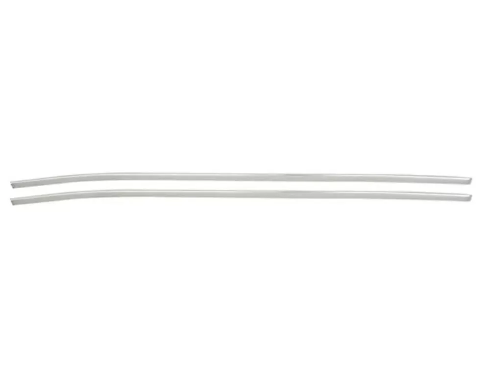 AMD Anodized Aluminum Door & Quarter Top Edge Molding Set - 4pcs Plymouth Barracuda Coupe 1970-1974 - K-MN1472