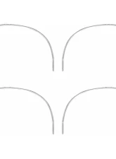 AMD Wheel Opening Moldings - 4 Piece Set Dodge Charger 1973-1974                                     - K-MN1485 - Image 2