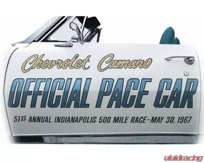 AMD "INDY 500 Pace Car" Door Decals - Pair Chevrolet Camaro 1967 - K-PC012