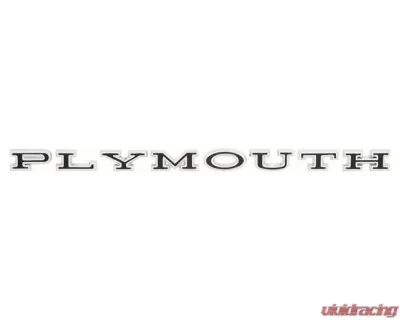 AMD "PLYMOUTH" Hood & Trunk Letters Plymouth 1966-1971 - K-RM4124