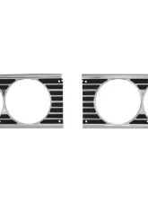 AMD Headlight Bezels - Pair Chevrolet Malibu | Chevelle | El Camino 1964                                     - P-9564CHB - Image 2