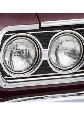 AMD Headlight Bezels - Pair Chevrolet Malibu | Chevelle | El Camino 1965                                     - P-9565CHB - Image 2