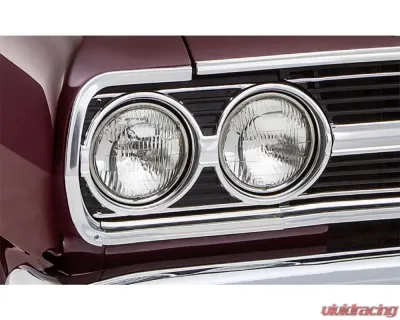 AMD Headlight Bezels - Pair Chevrolet Malibu | Chevelle | El Camino 1965 - P-9565CHB