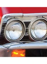 AMD Headlight Bezels - Pair Chevrolet Malibu | Chevelle | El Camino 1967                                     - P-9567CHB - Image 2