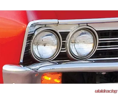 AMD Headlight Bezels - Pair Chevrolet Malibu | Chevelle | El Camino 1967 - P-9567CHB