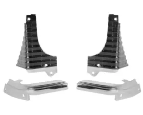 AMD Upper & Lower Outer Grille Extensions - 4pcs Chevrolet Malibu | Chevelle | El Camino 1968