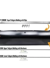 AMD Lower Tailgate Molding w/ Hardware Chevrolet El Camino 1968-1969                                     - P-AAR56KB - Image 2