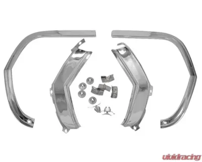 AMD LH/RH Fender Eyebrow Moldings Set w/ Mounting Hardware Chevrolet Malibu | Chevelle | El Camino 1965 - P-C865239