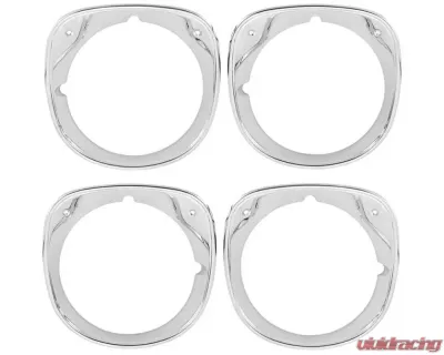 AMD Headlamp Bezels - 4pc Set Chevrolet Malibu | Chevelle | El Camino 1970 - P-K67562