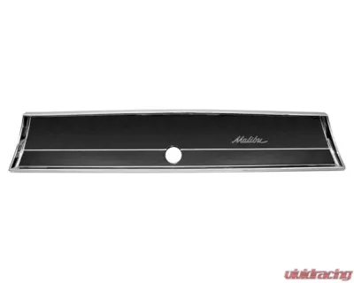 AMD Chrome "Malibu" Script Glove Box Fascia Chevrolet Chevelle | Malibu 1966 - P-KM01204