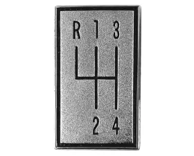 AMD 4-Speed Shift Plate Emblem w/ Console Chevrolet Malibu | Chevelle | El Camino 1966-1967