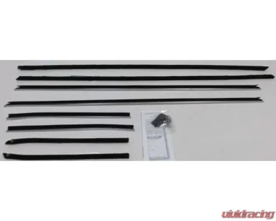 AMD Inner & Outer Window Felts - 8pcs Chevrolet Camaro Coupe w/ Deluxe Interior 1968 - R-CA161A