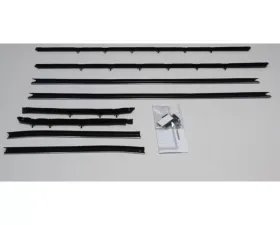 AMD Inner & Outer Window Felts - 8pcs Chevrolet Camaro Coupe 1968-1969