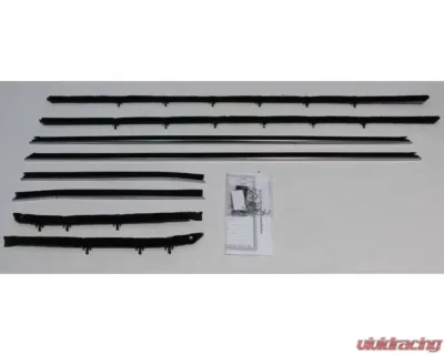 AMD Inner & Outer Window Felts - 8pcs Chevrolet | Pontiac w/ Deluxe Interior 1968-1969 - R-CA172A