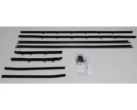 AMD Inner & Outer Window Felts - 8pcs Chevrolet Camaro Convertible w/ Standard Interior 1968-1969