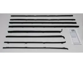 AMD Inner & Outer Window Felts - 8pcs Chevrolet Chevelle | Malibu 2DR Sedan 1965