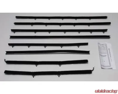 AMD Inner & Outer Window Felts - 8pcs Chevrolet Chevelle | Malibu Coupe 1966-1967 - R-CH185A