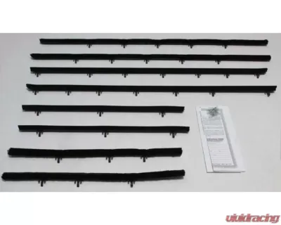 AMD Inner & Outer Window Felts - 8pcs Chevrolet Chevelle | Malibu Convertible 1966-1967 - R-CH186A