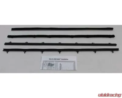 AMD Inner & Outer Window Felts - 4pcs Chevrolet El Camino 1966-1967 - R-CH187A