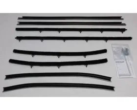 AMD Inner & Outer Window Felts - 8pcs Chevrolet Chevelle | Malibu 2DR Sedan 1968