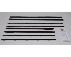 AMD Inner & Outer Window Felts - 8pcs Chevrolet Chevy II 2DR Hardtop 1962-1965