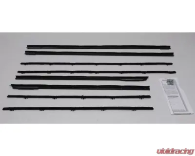 AMD Inner & Outer Window Felts - 8pcs Chevrolet Chevy II 2DR Hardtop 1962-1965 - R-N115A