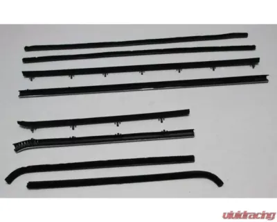 AMD Inner & Outer Window Felts - 8pcs Chevrolet Chevy II Coupe 1966-1967 - R-N118A