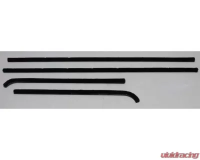 AMD Outer Window Felts - 4pcs Chevrolet Chevy II 2DR Hardtop 1966-1967 - R-N156A