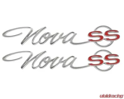 AMD "Nova SS" Quarter Panel Emblems - Pair Chevrolet Chevy II 1965 - T-3031